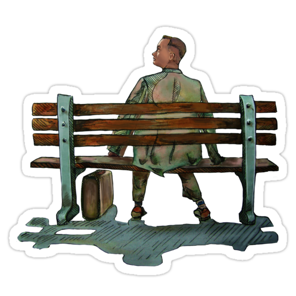 Forrest Gump Stickers By Rebelshop Redbubble