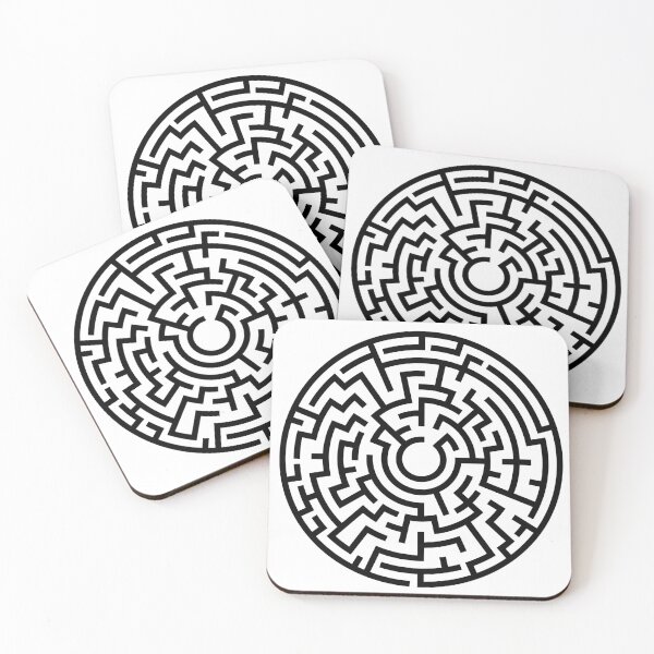 Artikelvorschau, Kreislabyrinth. Schwarz und weiß. entworfen und verkauft von MattWildin.