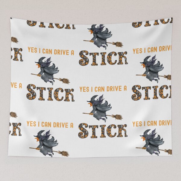 Item preview, Yes I Can Drive A Stick, Witchy Mama designed and sold by SportyDogShop.