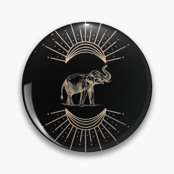 Item preview, Golden Elephant in the Sun designed and sold by Ink-and-Thread.