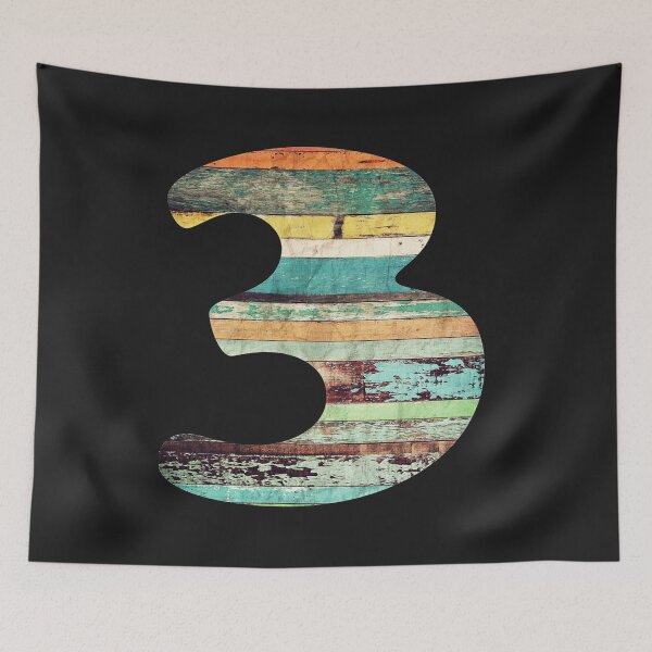 Item preview, Number 3 three  designed and sold by ArteVintage.