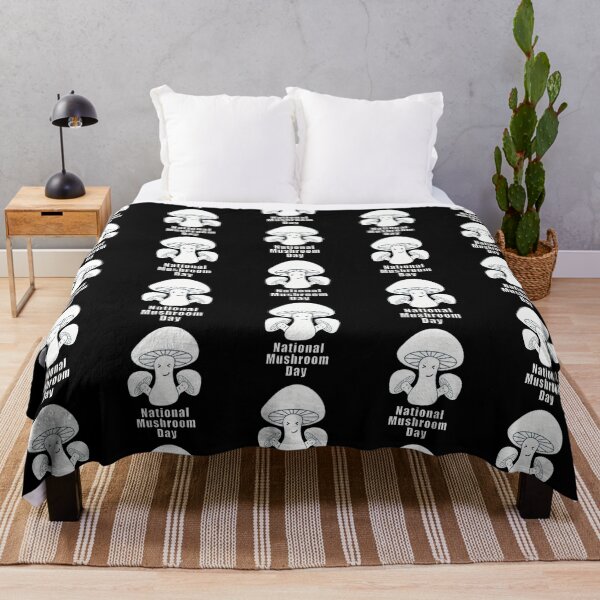 Item preview, National Mushroom Day - white letters smirk designed and sold by FlorenciaBliss.