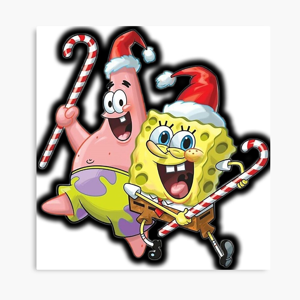 Lámina fotográfica for Sale con la obra «Bob Esponja y Patricio Navidad» de  Professional Memer | Redbubble