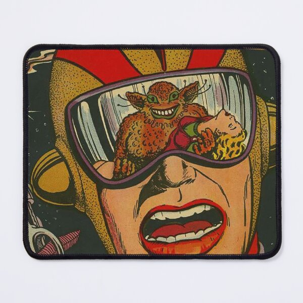 Item preview, Space Action Vintage Comic Book, Ray gun, Alien Monster, Rocket ship, outer space, universe, astronaut, space suit designed and sold by Nostrathomas66.