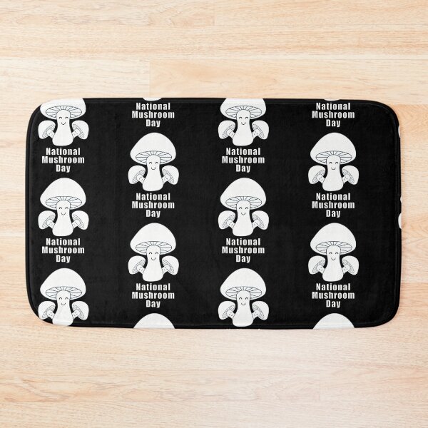 Item preview, National Mushroom Day - white letters smile  designed and sold by FlorenciaBliss.