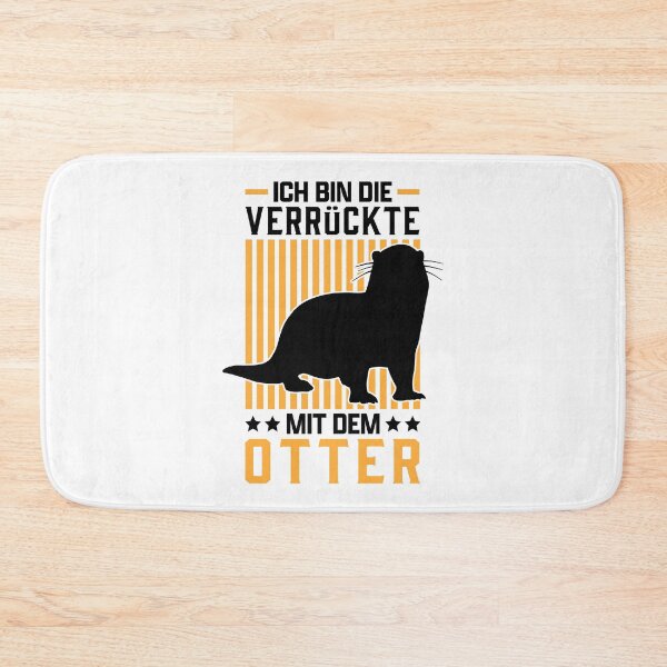 Item preview, The crazy otter with otters sea otters designed and sold by madgrfx.