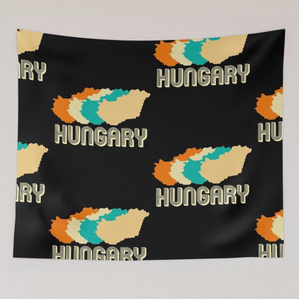 Item preview, Hungary retro map designed and sold by Mila1946.