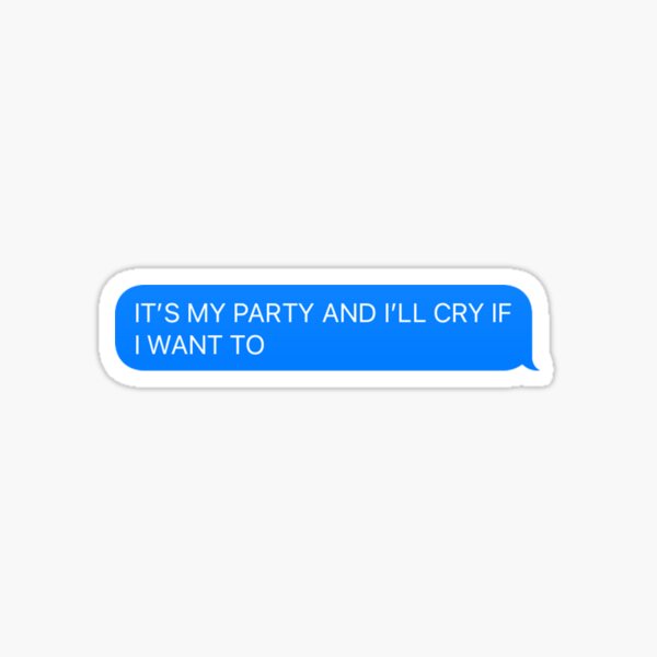 Mitleid Partytext Sticker