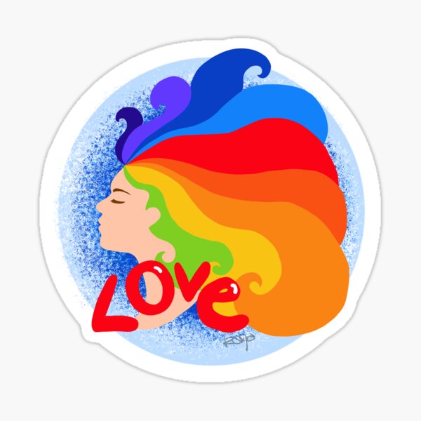 Love, love, love Sticker