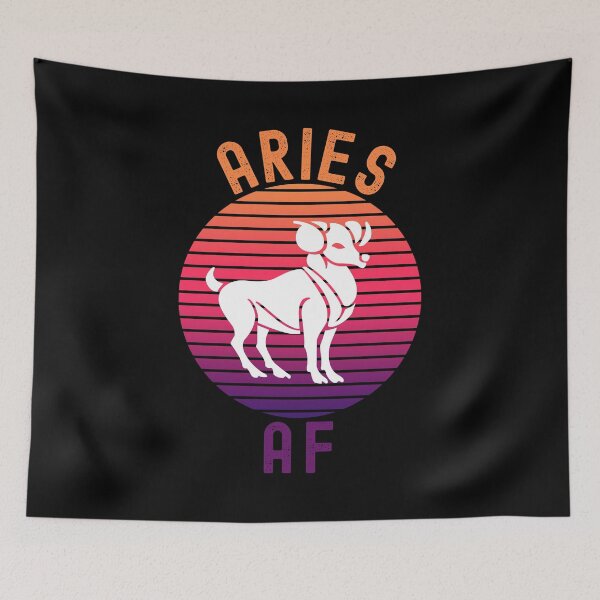 Item preview, Aries AF Funny Zodiac Sign Birthday Gift designed and sold by ExpressWayFour.