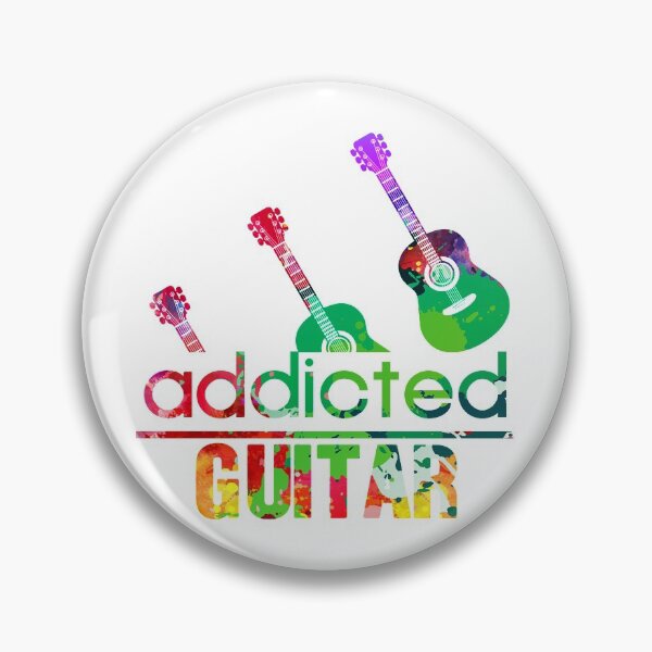 Item preview, Guitar addicted watercolor designed and sold by loveislovestore.