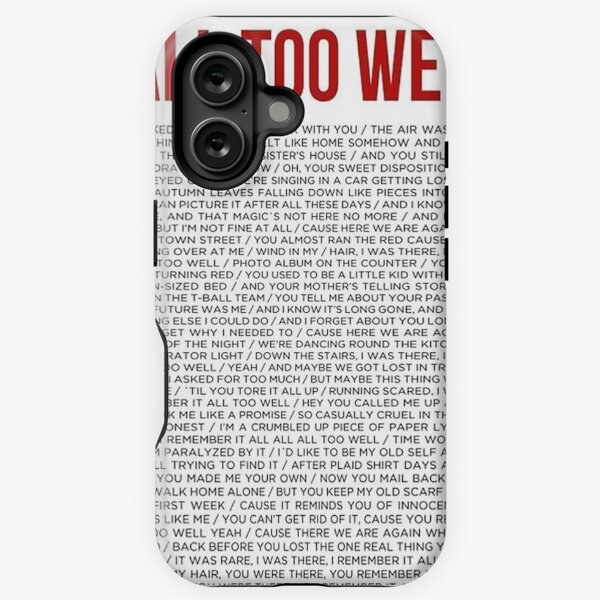 All Too Well iPhone Cases for Sale | Redbubble