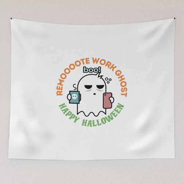 Item preview, Work-From-Home Cute Ghost Boo | Remooote Halloween designed and sold by BoldTigerDesign.