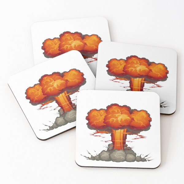 Item preview, explosion mushroom pop art designed and sold by KnitNknot.