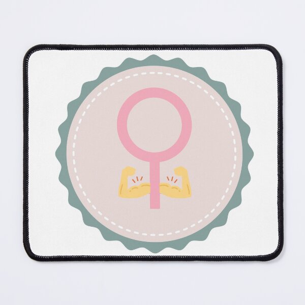 Item preview, Woman Symbol with Strong Arm Muscles Simple Green  - Cute, Feminist designed and sold by Teetee94.