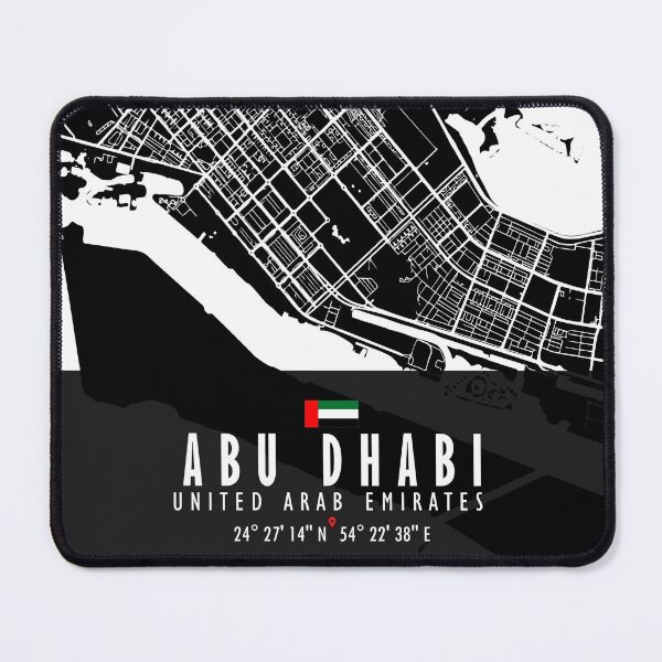 Item preview, Abu Dhabi Map UAE designed and sold by hatimelhag.