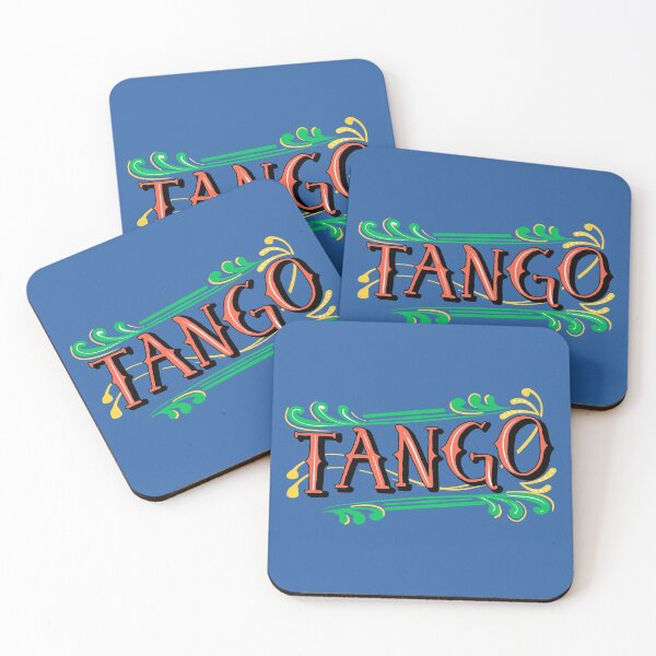 Item preview, Fileteado Porteño Argentine Blue and Red Tango Poster designed and sold by infinitetango.