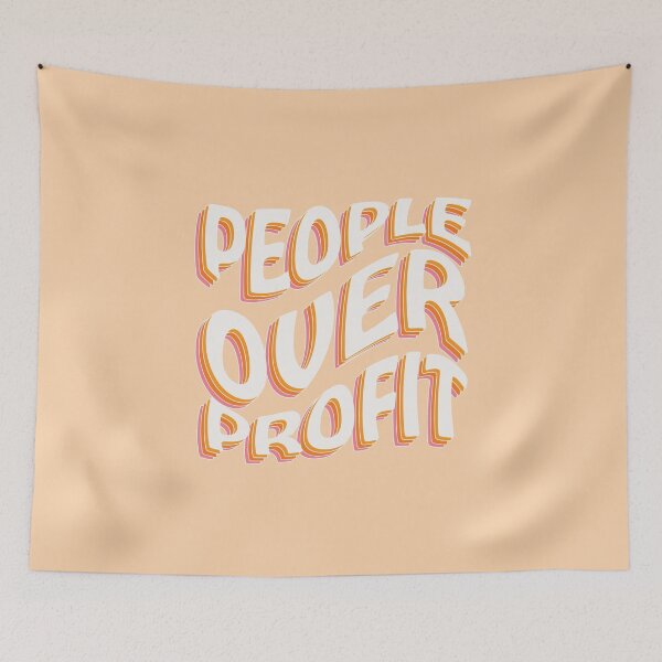 Item preview, People Over Profit - Anti-Capitalism - Eat The Rich - Tax the Rich - Democrat designed and sold by UBUCO.