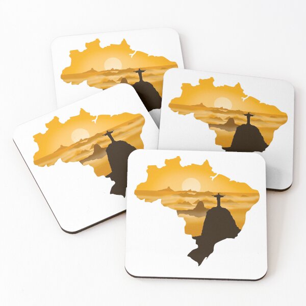 Item preview, Brazil, map and landscape designed and sold by landscapeworlds.