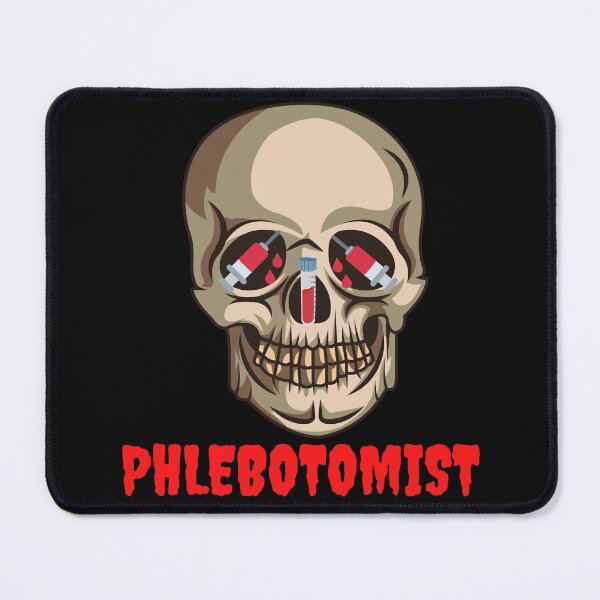 Item preview, HALLOWEEN SKULL SYRINGE PHLEBOTOMIST FUNNY designed and sold by Hippiesole.