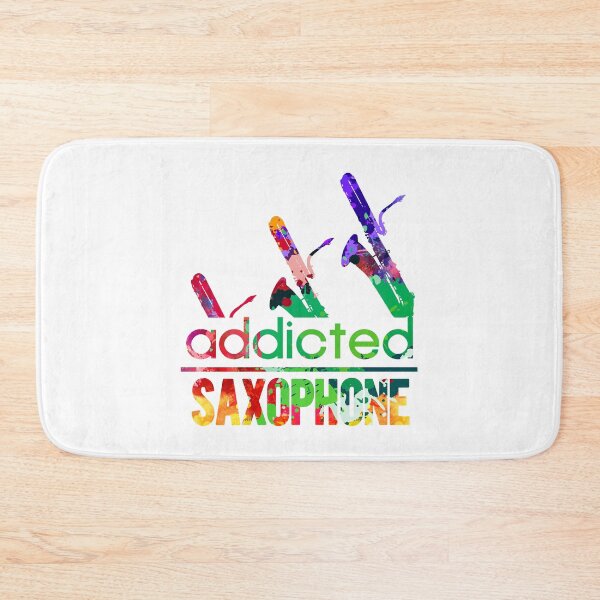 Item preview, saxophone addicted watercolor designed and sold by loveislovestore.