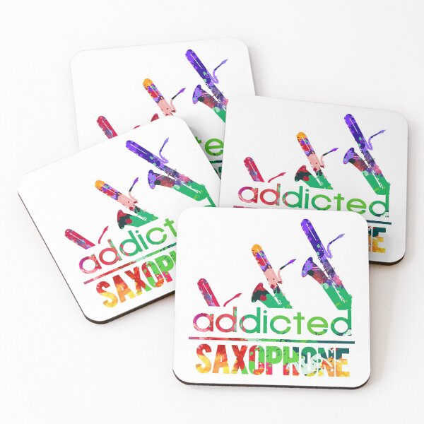 Item preview, saxophone addicted watercolor designed and sold by loveislovestore.