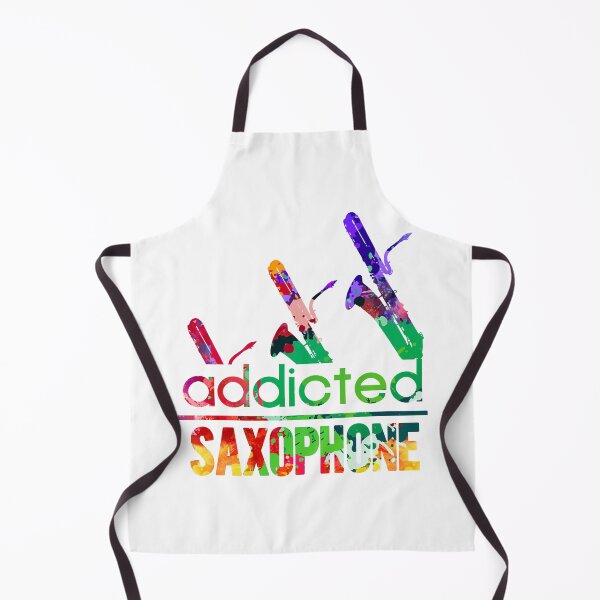 Item preview, saxophone addicted watercolor designed and sold by loveislovestore.