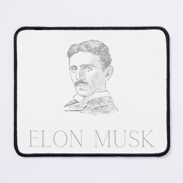 Item preview, Tesla/Elon Musk designed and sold by Ink-and-Thread.