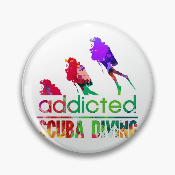 Item preview, Scuba diving addicted watercolor designed and sold by loveislovestore.