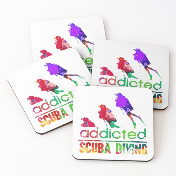 Item preview, Scuba diving addicted watercolor designed and sold by loveislovestore.