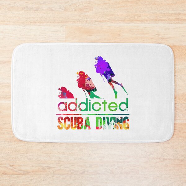 Item preview, Scuba diving addicted watercolor designed and sold by loveislovestore.