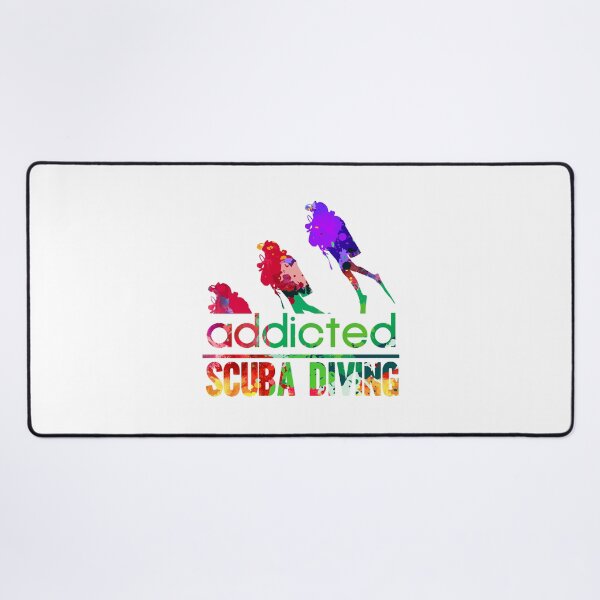 Item preview, Scuba diving addicted watercolor designed and sold by loveislovestore.