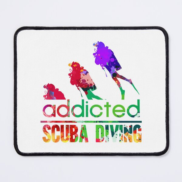 Item preview, Scuba diving addicted watercolor designed and sold by loveislovestore.