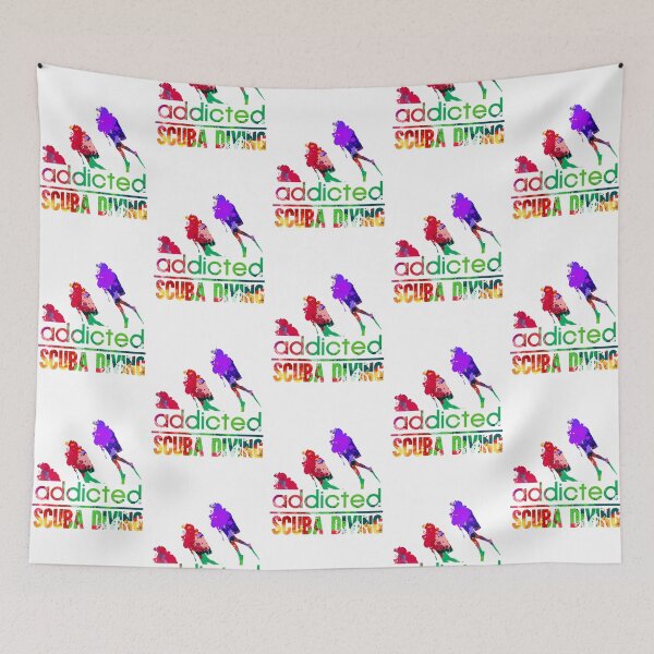 Item preview, Scuba diving addicted watercolor designed and sold by loveislovestore.