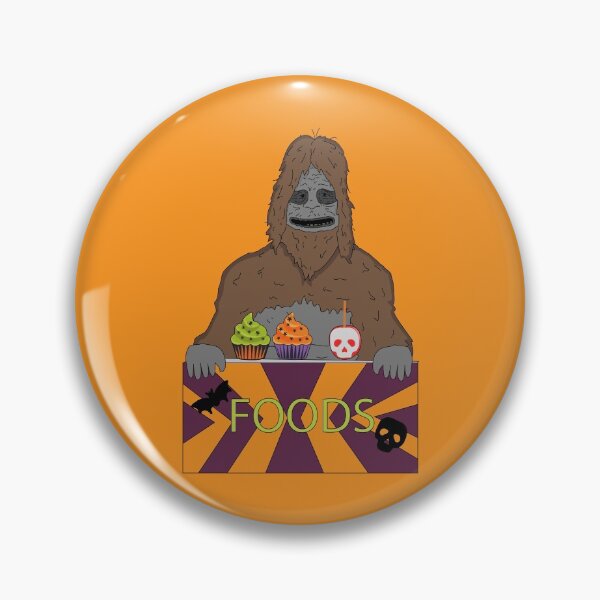Item preview, Big lez show halloween truck giving children halloween cupcakes and sweet skull apples , druggo , funny cute big lez show , funny bigfoot, bigfoot halloween, sasquatch halloween, sasquatch costume designed and sold by SGS-.