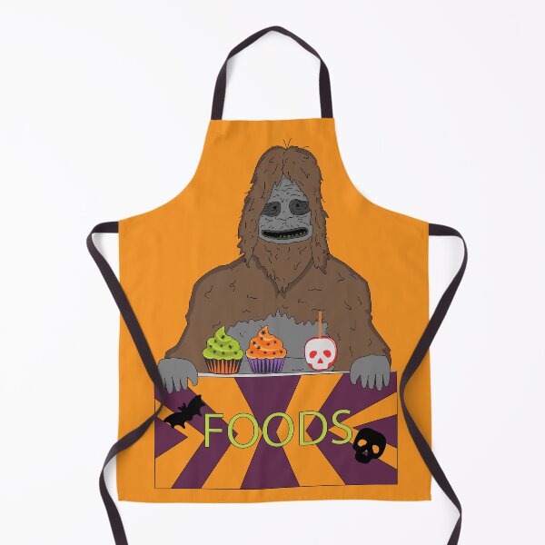 Item preview, Big lez show halloween truck giving children halloween cupcakes and sweet skull apples , druggo , funny cute big lez show , funny bigfoot, bigfoot halloween, sasquatch halloween, sasquatch costume designed and sold by SGS-.
