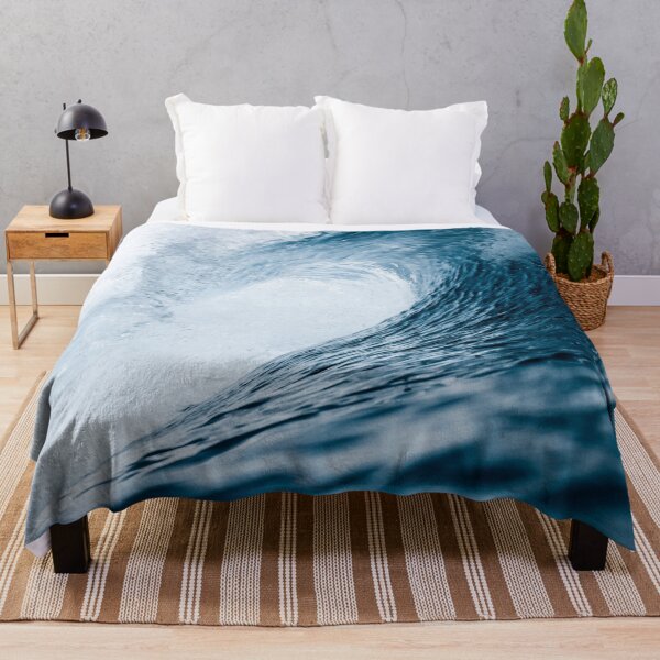 Item preview, Blue ocean wave curling surf photo designed and sold by Nostrathomas66.