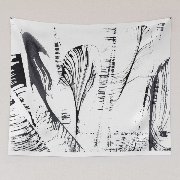 Item preview, ink explorations (154) - abstract black india ink painting designed and sold by expl-rations.