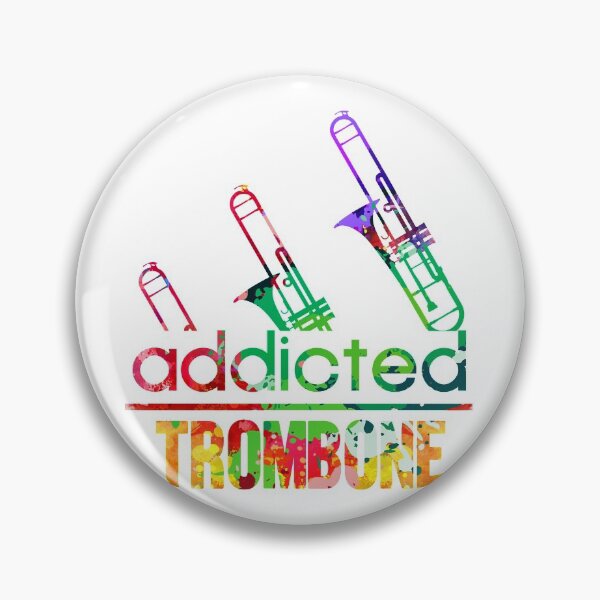 Item preview, Trombone addicted watercolor designed and sold by loveislovestore.