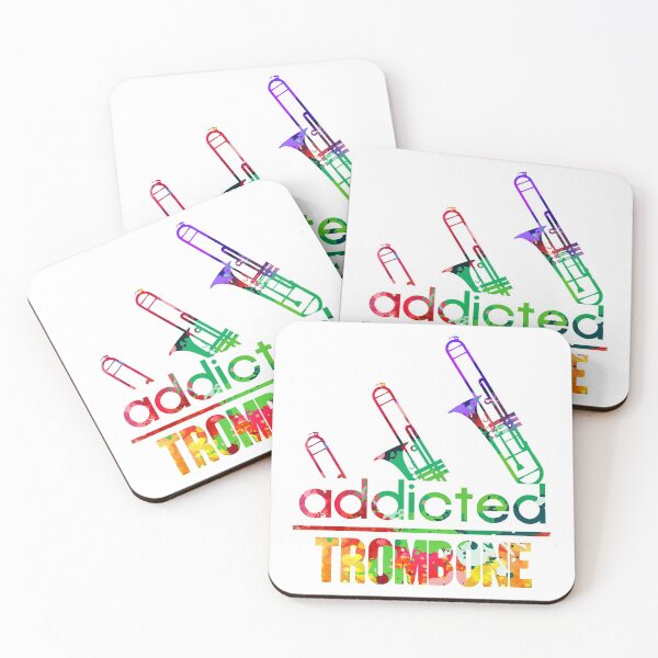 Item preview, Trombone addicted watercolor designed and sold by loveislovestore.