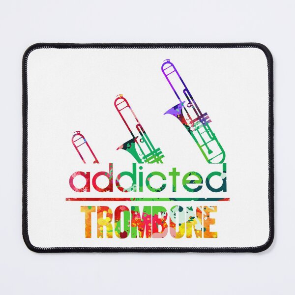 Item preview, Trombone addicted watercolor designed and sold by loveislovestore.
