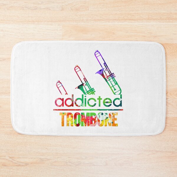 Item preview, Trombone addicted watercolor designed and sold by loveislovestore.