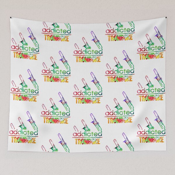 Item preview, Trombone addicted watercolor designed and sold by loveislovestore.