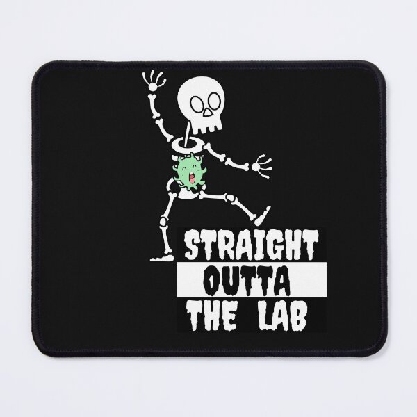 Item preview, MEDICAL LAB TECH HALLOWEEN BACTERIA SKELETON "STRAIGHT OUTTA THE LAB" FUNNY designed and sold by Hippiesole.