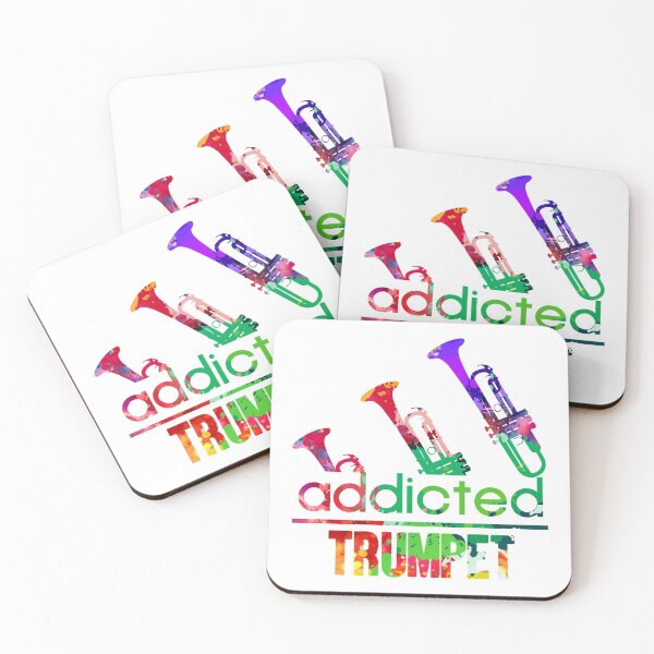 Item preview, Trumpet addicted watercolor designed and sold by loveislovestore.