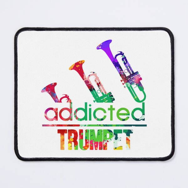 Item preview, Trumpet addicted watercolor designed and sold by loveislovestore.