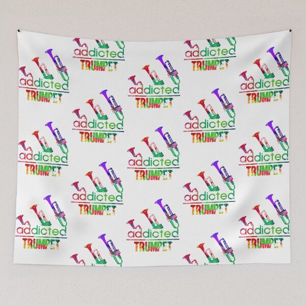 Item preview, Trumpet addicted watercolor designed and sold by loveislovestore.