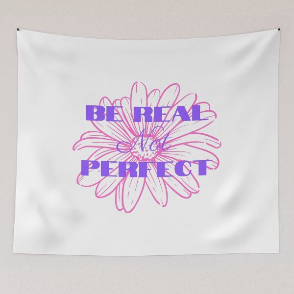Item preview, Be Real Not Perfect design, Postive design, Love Your Life, Motivation design, Inspirational Tee, Motivational Saying, design With Saying designed and sold by dorento07.