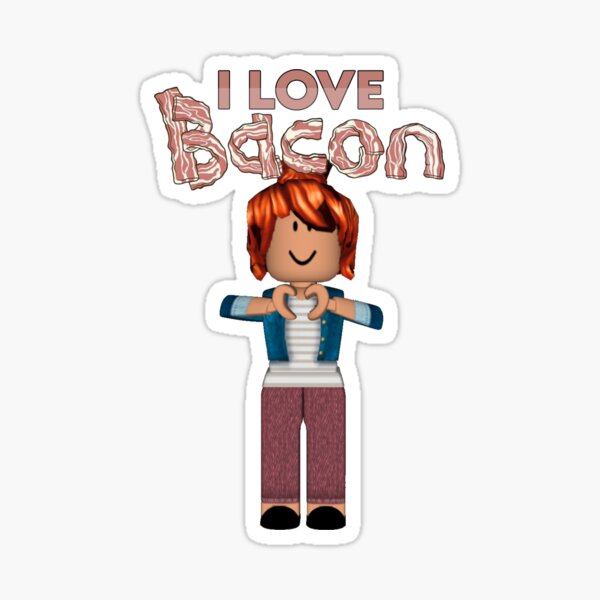 I love Bacon Roblox Sticker