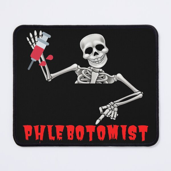 Item preview, FUNNY PHLEBOTOMIST HALLOWEEN SKELETON designed and sold by Hippiesole.